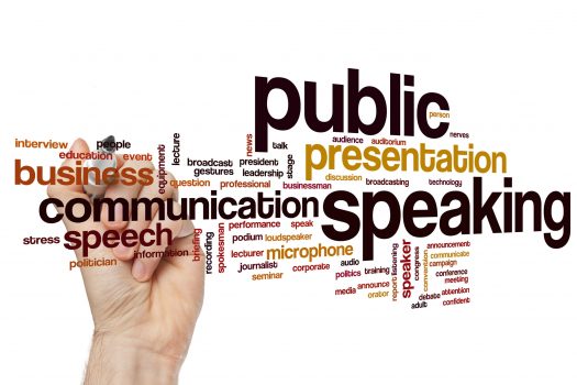 Public Speaking Word Cloud 525x350